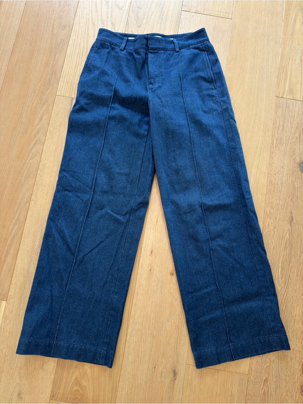 Vince Navy Wide-Leg Chinos